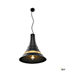 BATO 45 PD, Indoor pendant light, black/brass, E27, max. 60W