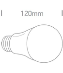 Bec LED, mat, E27, 10,5W, 2700K, 1055lm