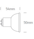 Bec SMD LED GU10, 4W, 3000K, 320lm, 38°, 230V