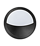 Bellaria wall-mounted luminaire round 6W 3000K black IP66