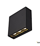 BIG QUAD wall lamp, 6x1W, 3000K, IP54, square, anthracite