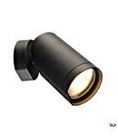 BILAS SPOT simplu, 15W,negru.cu rozeta, rotund, 25°, 2700K