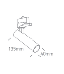 Bilo LED 8W, 560lm, 3000K, 230V, IP20, 36°, alb