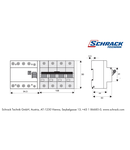 Bloc protectie diferentiala clipsabila 80/4/1-S/A