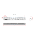 Busbar, 1xRCCB 4-pole, 4xSPD, 1xMCB 3+N, 12MW, 10mm2