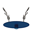 Canopy 1-fold, recessed mounted gentian blue (RAL 5010)