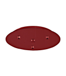 Canopy 3-fold, surface mounted traffic red (RAL 3020)