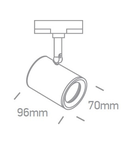 Cano-R2 35W, GU10, 100-240V, IP20, alb