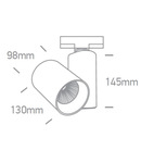 Cano-R6 COB LED, 36W, 230V, 3000K, 2400lm, 36°, IP20, alb