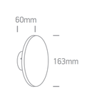 Castor 7W, 600lm, 3000K, 230V, IP54, alb