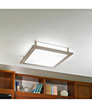 Ceiling luminaire "Auriga Pro" 18W white nickel-matt IP20