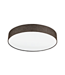 Ceiling luminaire "Pasteri Pro" 3 x 60W leinenbrown IP20