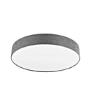 Ceiling luminaire "Pasteri Pro" 3 x 60W linen grey IP20