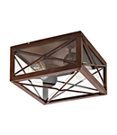 Ceiling luminaire Gaudesi 2x 60W brown-antik IP44