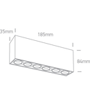 Cerda 15W 1200lm 3000K 25° Ra85 230V IP20 alb