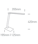 Cirilla LED 15W, 4000K, 500lm, dimabil, IP20, alb