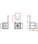 Clema conexiune furca 6-25mm², scurt, perpendicular
