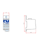 Clemă deriv. N,1 pol 125A, 1x35 mm²+1x16 mm² / 6x16 mm²