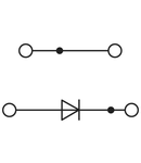 Clemă şir cu diodă STTB 2,5-DIO/UL-UR