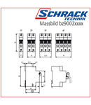 Comutator principal modular 100A/1P