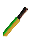 Conductor flex. izolaţie din PVC H07V-K 10mm² galb/verde HPV