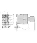 Contact auxiliar frontal pt. contactor LT măr 0-1, 3ND+1NÎ