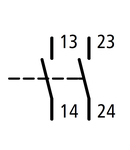 Contact auxiliar frontal pt. contactor LT mărime 2-3, 2ND