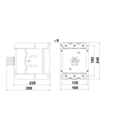 Contactor 3 poli, CUBICO Grand, 200kW, 400A, 2ND+2NÎ, 230Vca