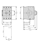 Contactor ALEA II 4 poli, 125A/AC-1, bobina la 230Vca