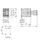 Contactor ALEA II 4 poli, 20A/AC-1, bobina la 230Vca