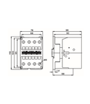 Contactor, 37kW, 74A AC3, 130A AC1, 4-pole, 230VAC