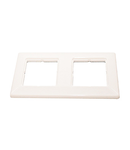 Cover Plate Double for Data Outlets 150x80mm white RAL 9010