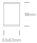 Cube-CL1, GU10 QPAR 16, 35W, IP54, clar, alb