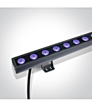 Cursi LED 24x1,5WW RGB 30° IP66 gri