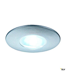 DEKLED recessed, circular, argint metalic, 1W LED, alb,4000K