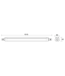 Devo LED Eco 1x51W 840 5100lm 1500mm IP65 gri