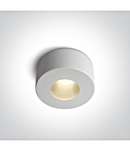 Disk LED 7W 500lm 3000K 40° 220-240V IP20 alb