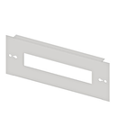 Divided front plate 3G3, 1 piece, sheet steel, 13MW