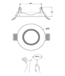 Downlight Rama 90, Ral 9022, argintiu mat,rotund