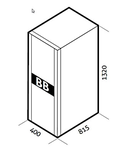 Dulap cu baterii pt. USSD1000DR 240V 40Ah (incl. bat)