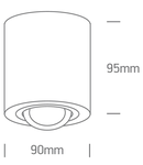 Edda Round-CL MR16, GU10, 10W, 230V, adjustable, aluminiu