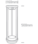 Elsche 2W 120lm 2700K Ra80 IP65 negru