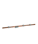 Equipotential earthing bar L=1880 W=10 H=5mm, copper, packed