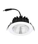 ERZENI LED-RECESSED LUMINAIRE Ø150 WHITE/ALU