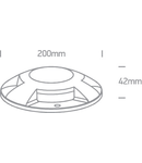 Ferrol L 4x3W 600lm 3000K Ra80 230V IP67 gri