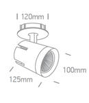 Finn 2 COB LED, 230V, 40W, 3000K, 3100lm, 36°, IP20, alb