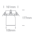 Finn-R/A2 LED 35W 4000K 3050lm, IP20, alb