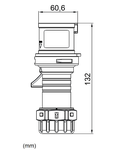 Fişă CEE, 5 poli 16A 400V IP44, cu inversarea fazelor