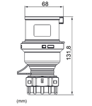 Fişă CEE, 5 poli 16A 400V IP44, Quick connection