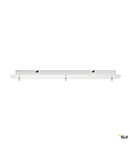 FITU triple ceiling plate, long, white